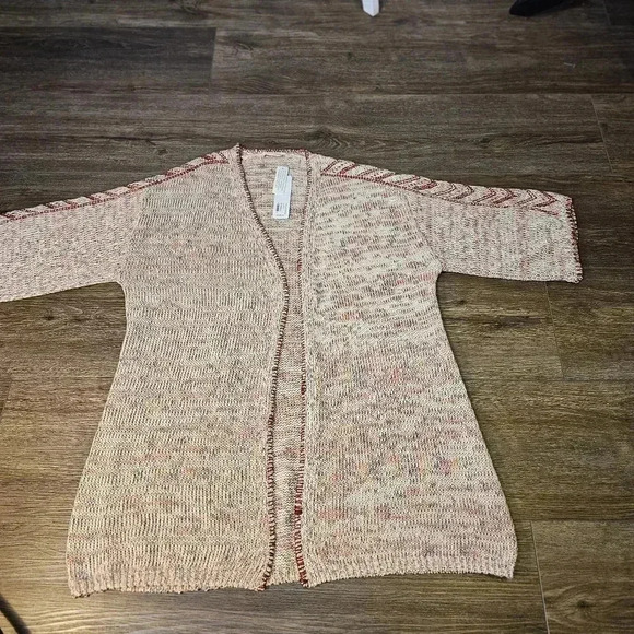 NWT Soft Surroundings  Ochoa Multi Colored Open Bohemian Knit Cardigan 1X $120 - Picture 7 of 12